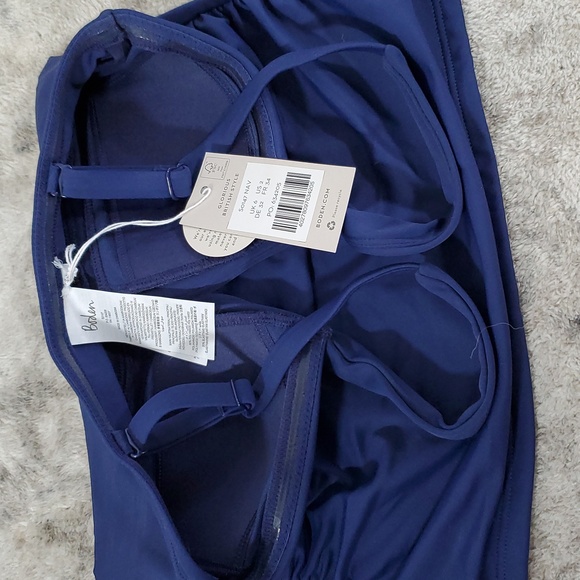 Boden Corsica V-Neck Tankini Top in French Navy Size 2 - Picture 3 of 3